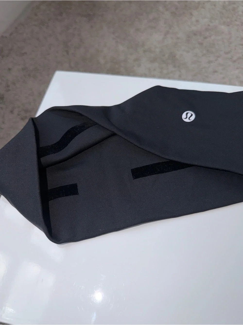 Lululemon Align Headband Pink Ribbed Non-Slip Wide Yoga Headband